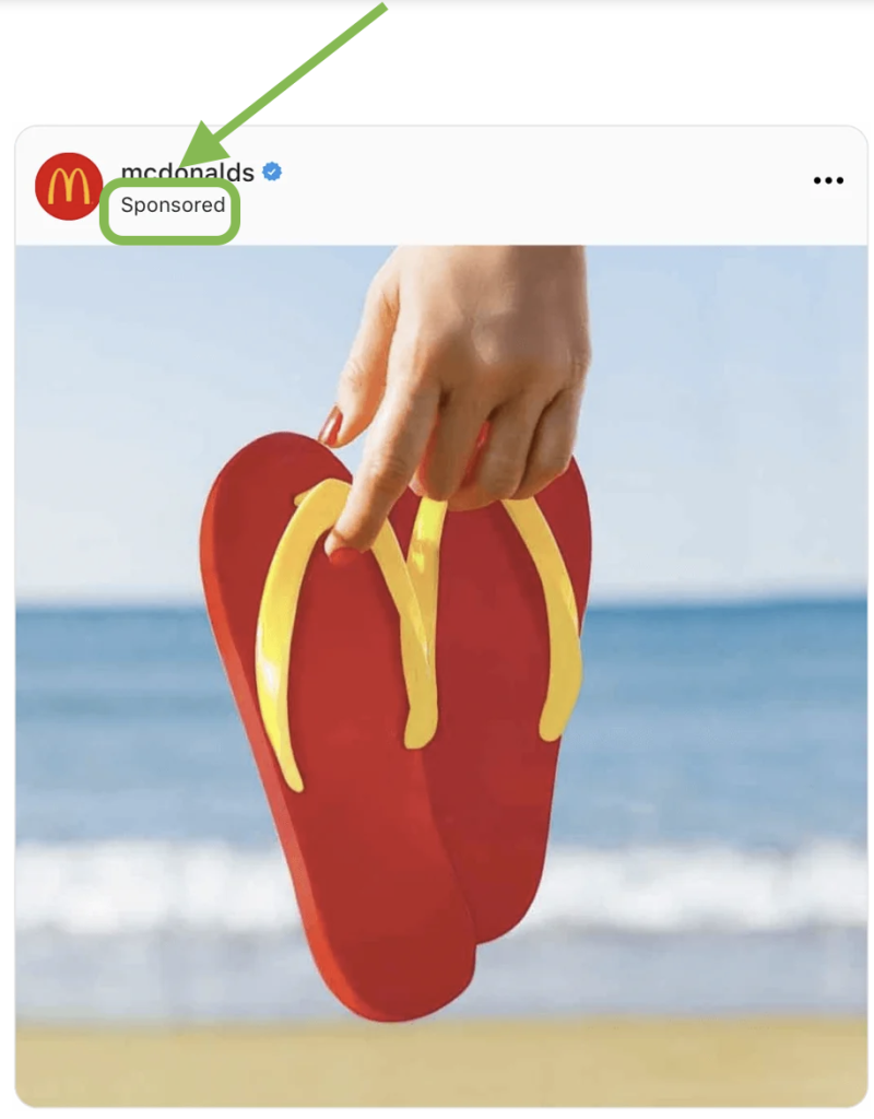 anuncio mc donalds instagram